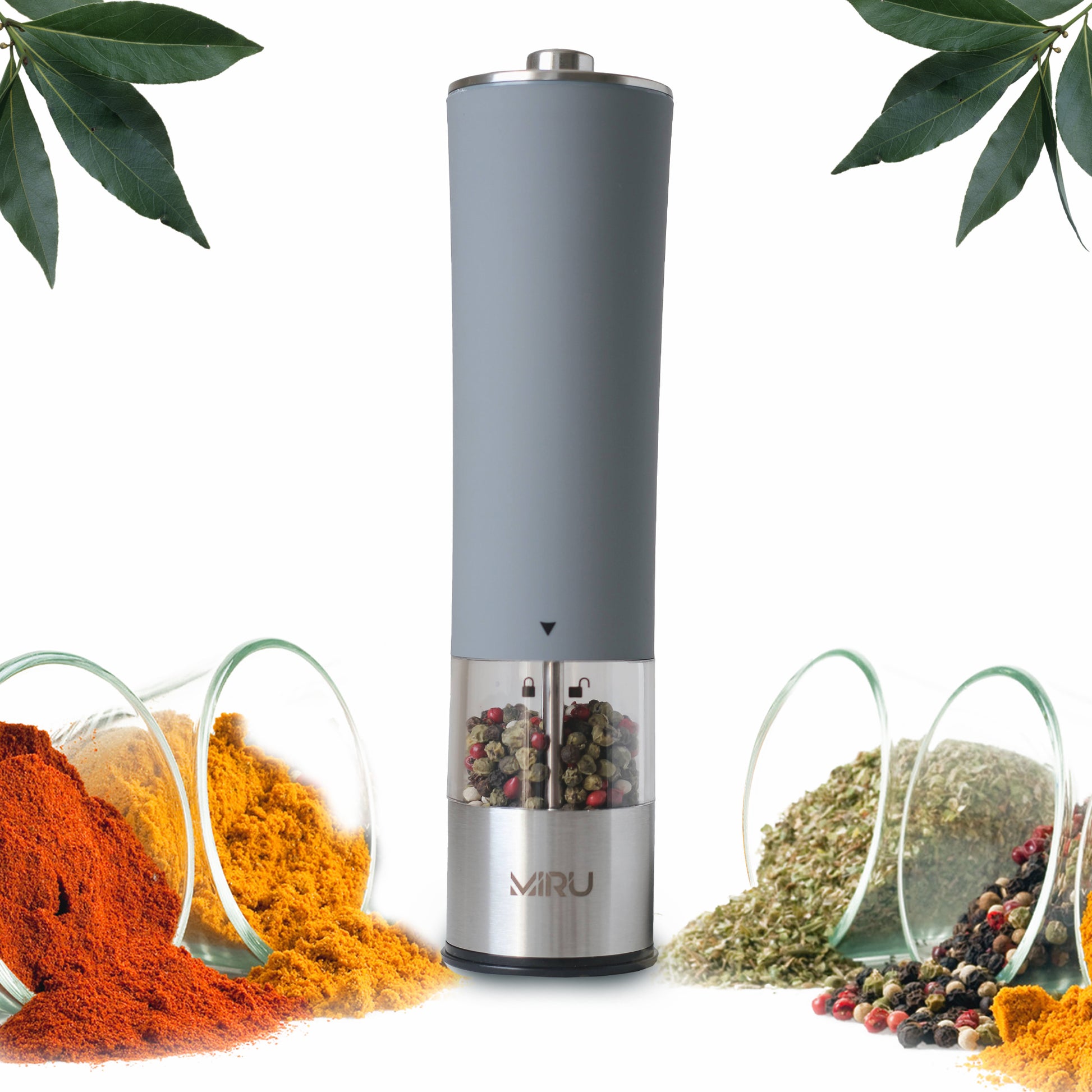 ELECTRIC GRINDER FOR PEPPER, SALT AND SPICES - Miruhome