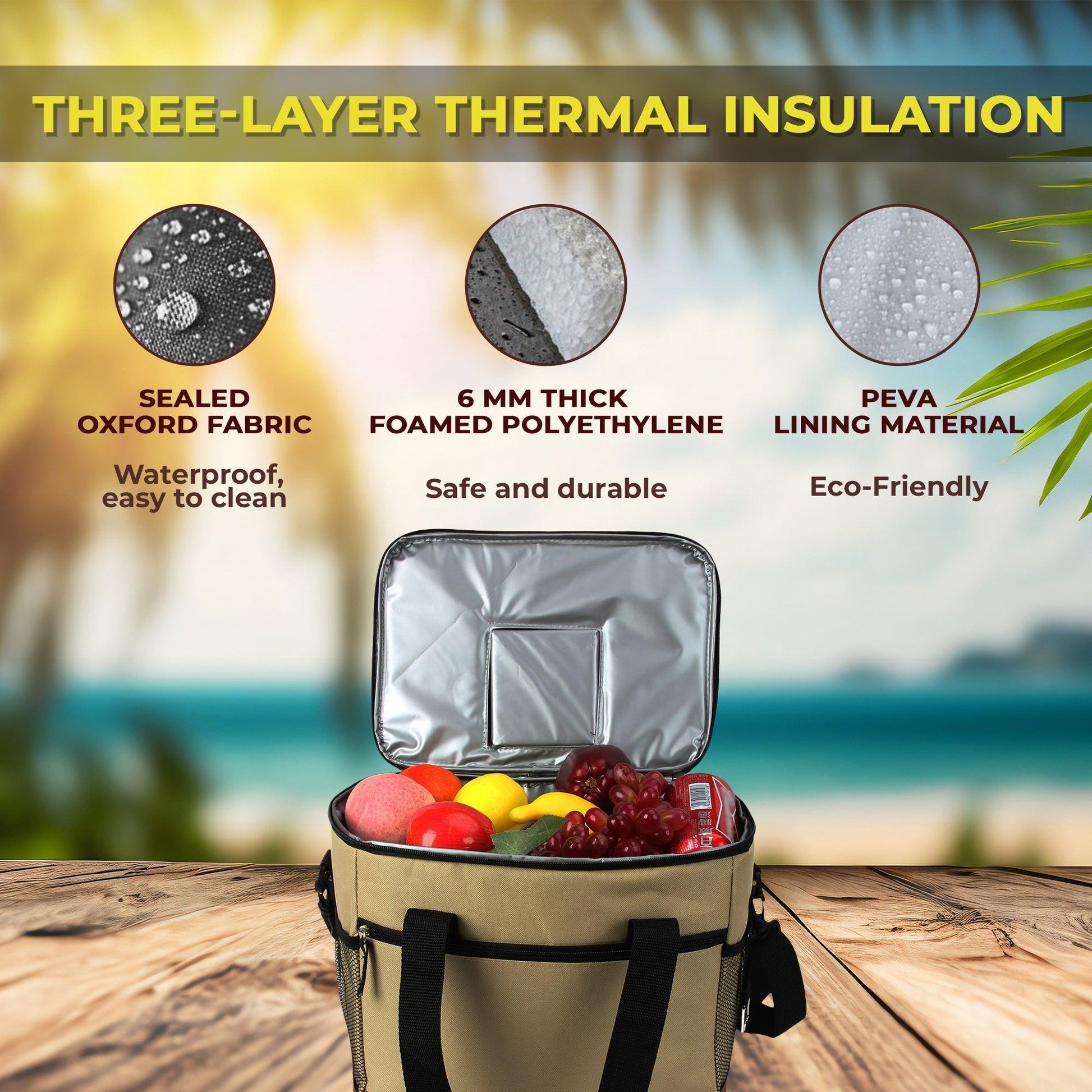 THERMAL BAG FOR FOOD REFRIGERATOR FOR PICNIC 18 L - Miruhome