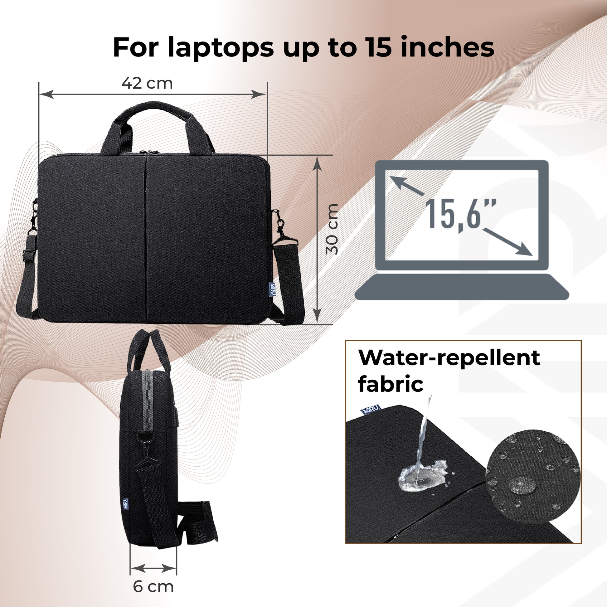 BUSINESS LAPTOP BAG 15.6 SHOULDER Briefcase - Miruhome