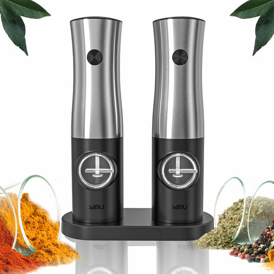 Electric Salt and Pepper Grinder Set of 2 - Miruhome