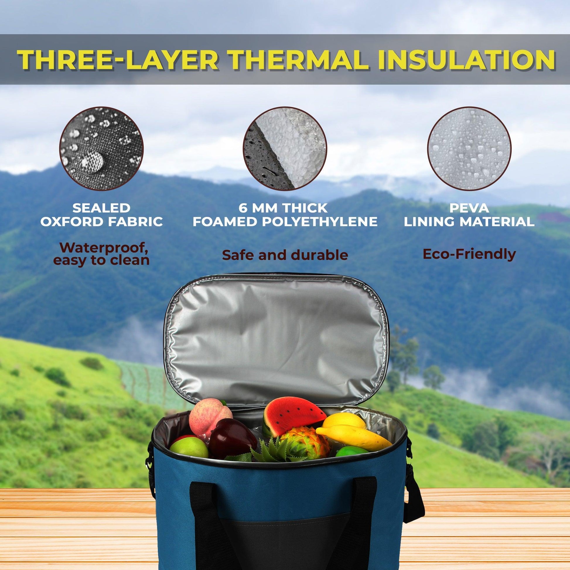 THERMAL BAG FOR FOOD REFRIGERATOR FOR PICNIC 28 L - Miruhome