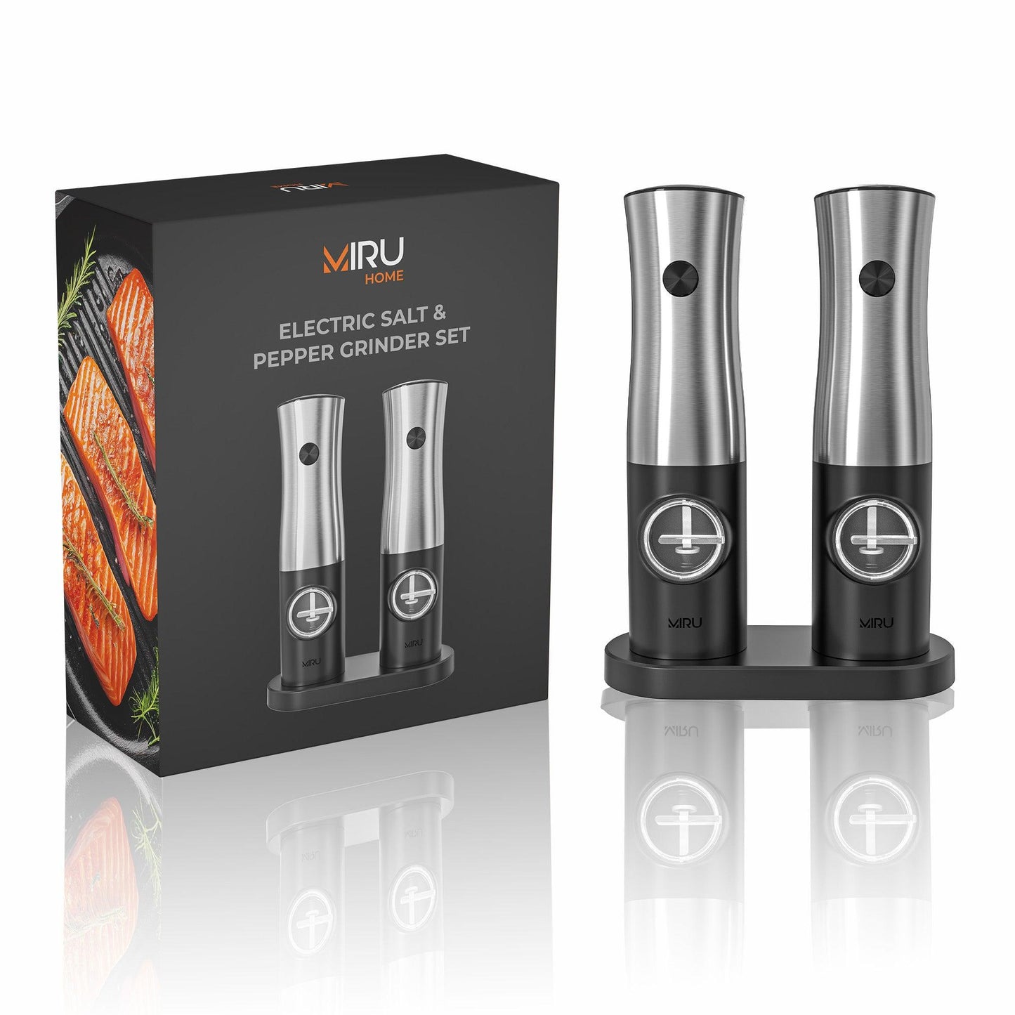 Electric Salt and Pepper Grinder Set of 2 - Miruhome