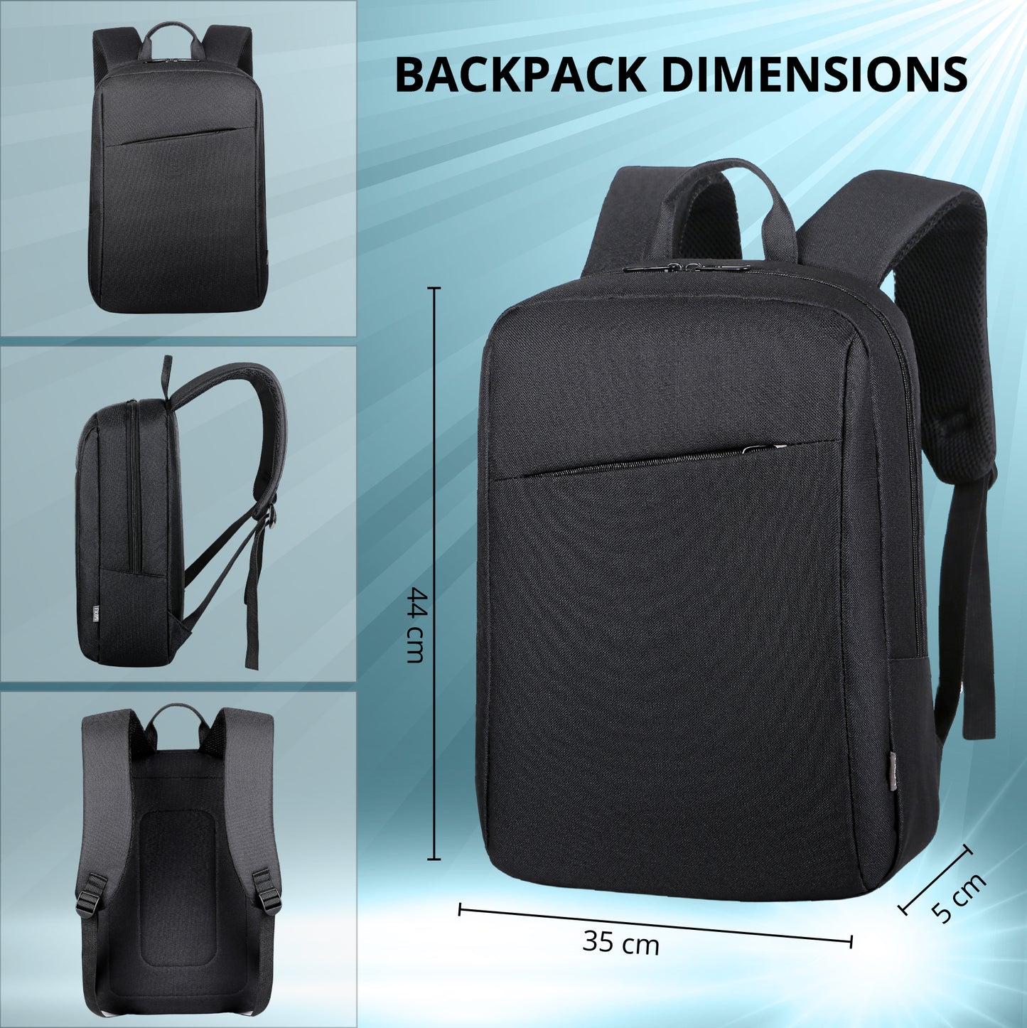 Mochila para portátil negro M01