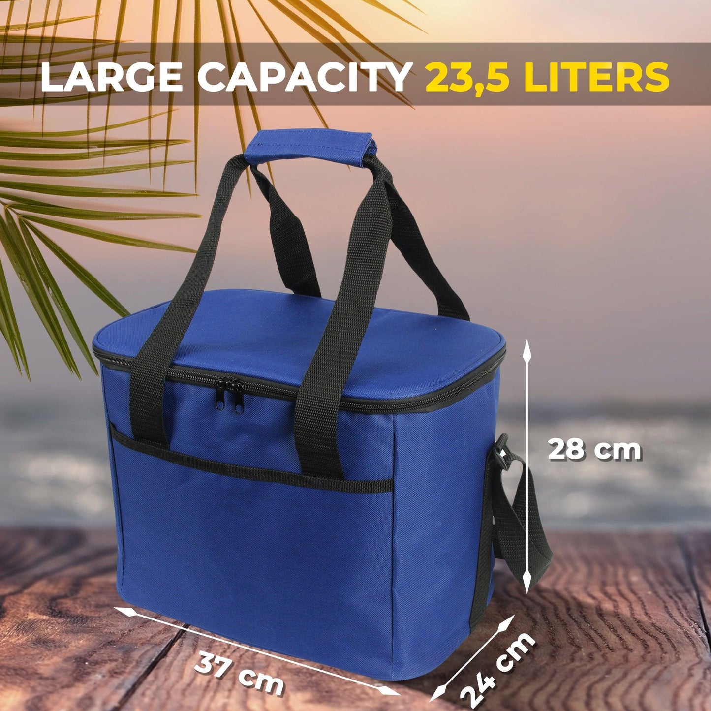 THERMAL BEACH BAG FOR FOOD PICNIC LARGE - Miruhome