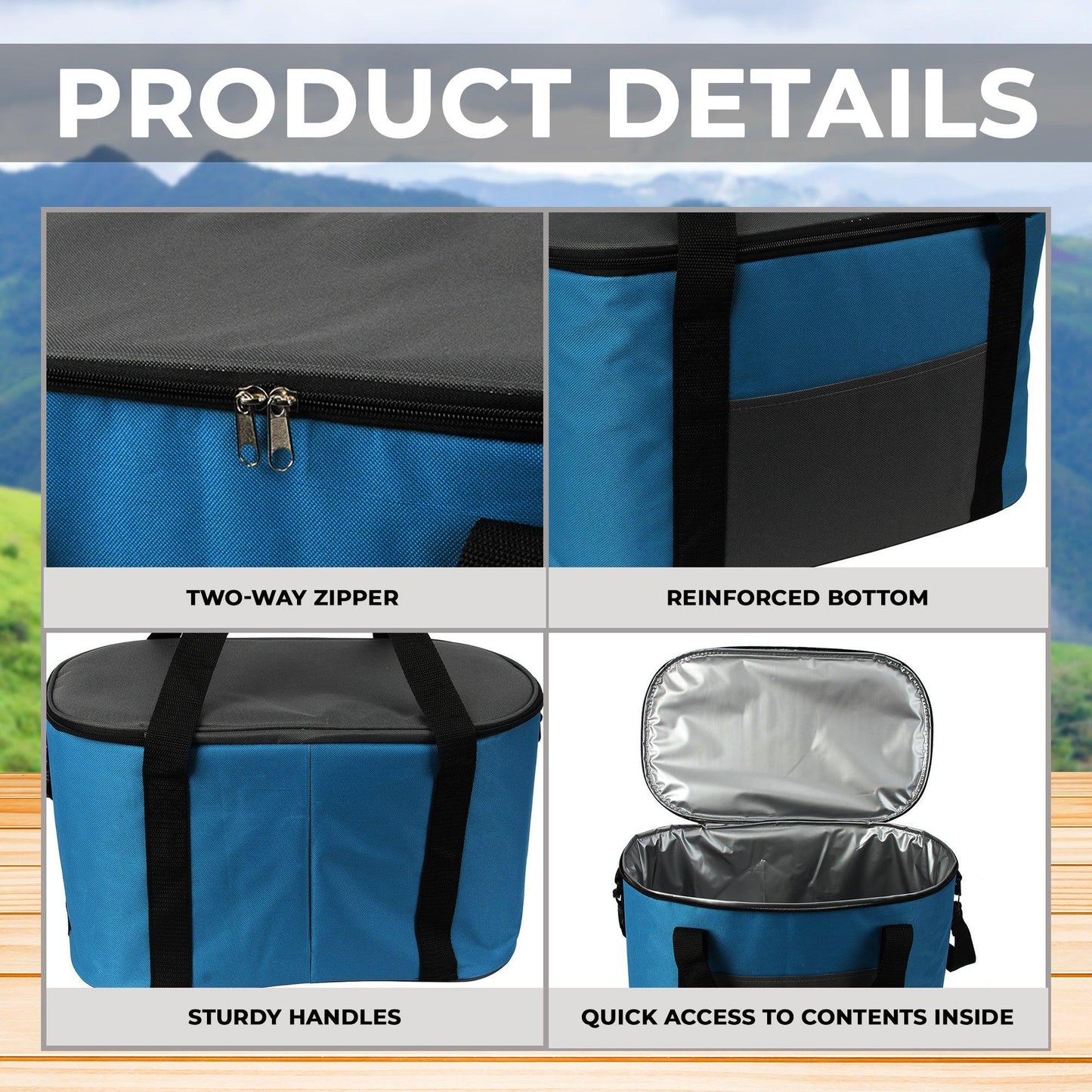 THERMAL BAG FOR FOOD REFRIGERATOR FOR PICNIC 28 L - Miruhome