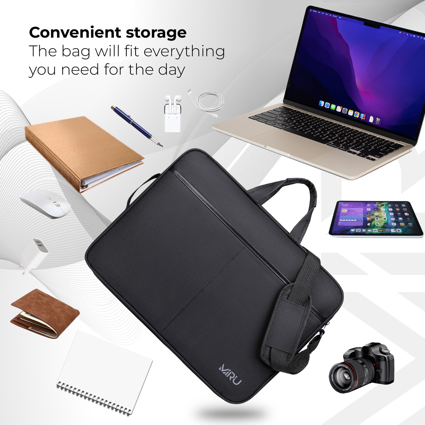 BUSINESS LAPTOP BAG 17.3 SHOULDER Briefcase - Miruhome