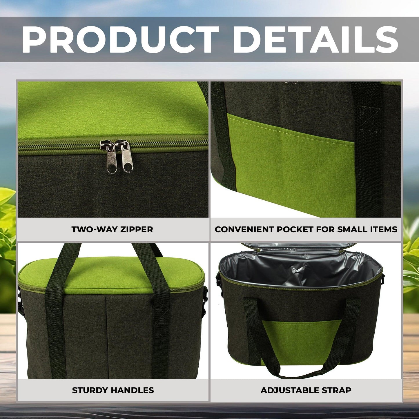 THERMAL BAG FOR FOOD LARGE REFRIGERATOR FOR PICNIC - Miruhome