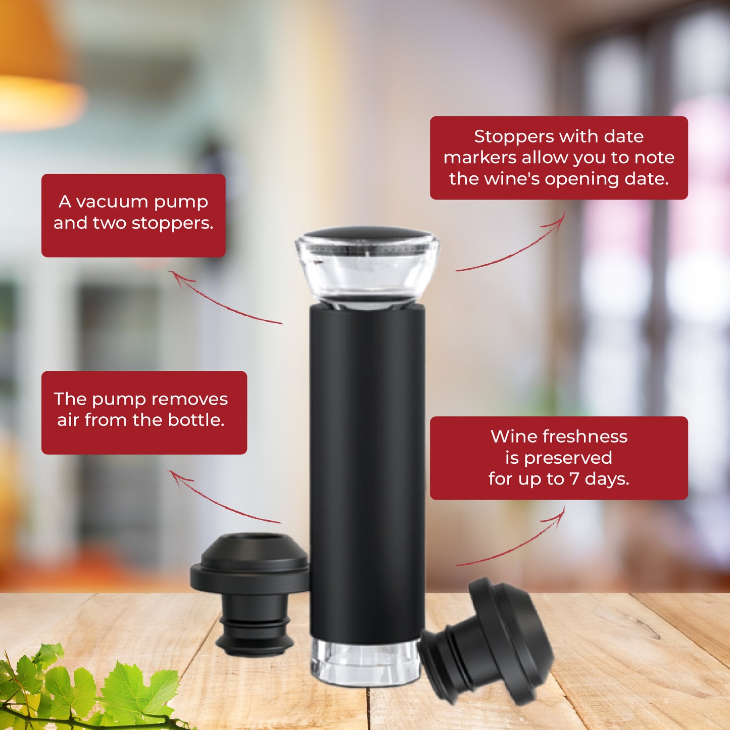 Electric Wine Bottle Opener 6-in-1 Set KAWO04