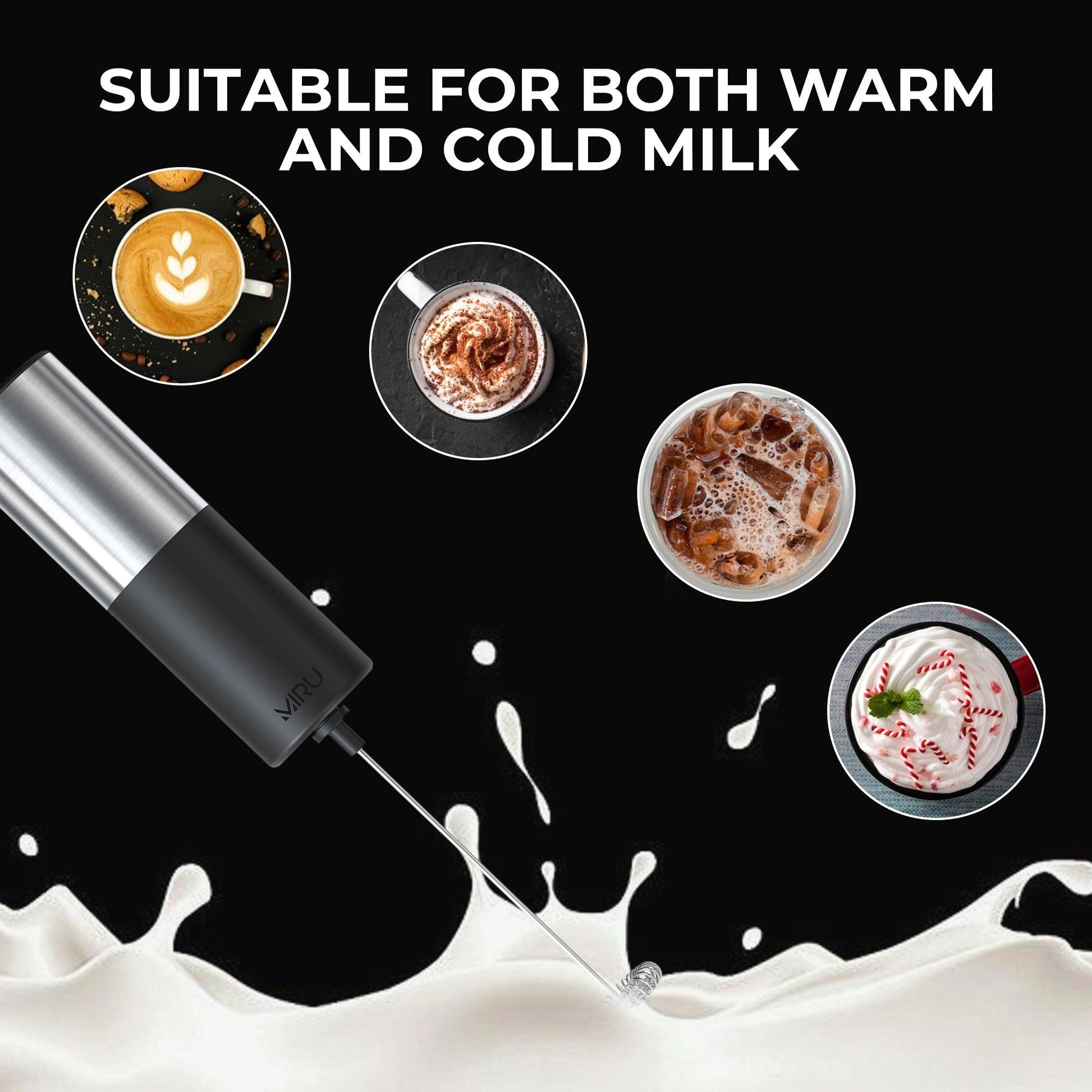 MILK FROTHER, MANUAL WHIDER, COFFEE MIXER - Miruhome