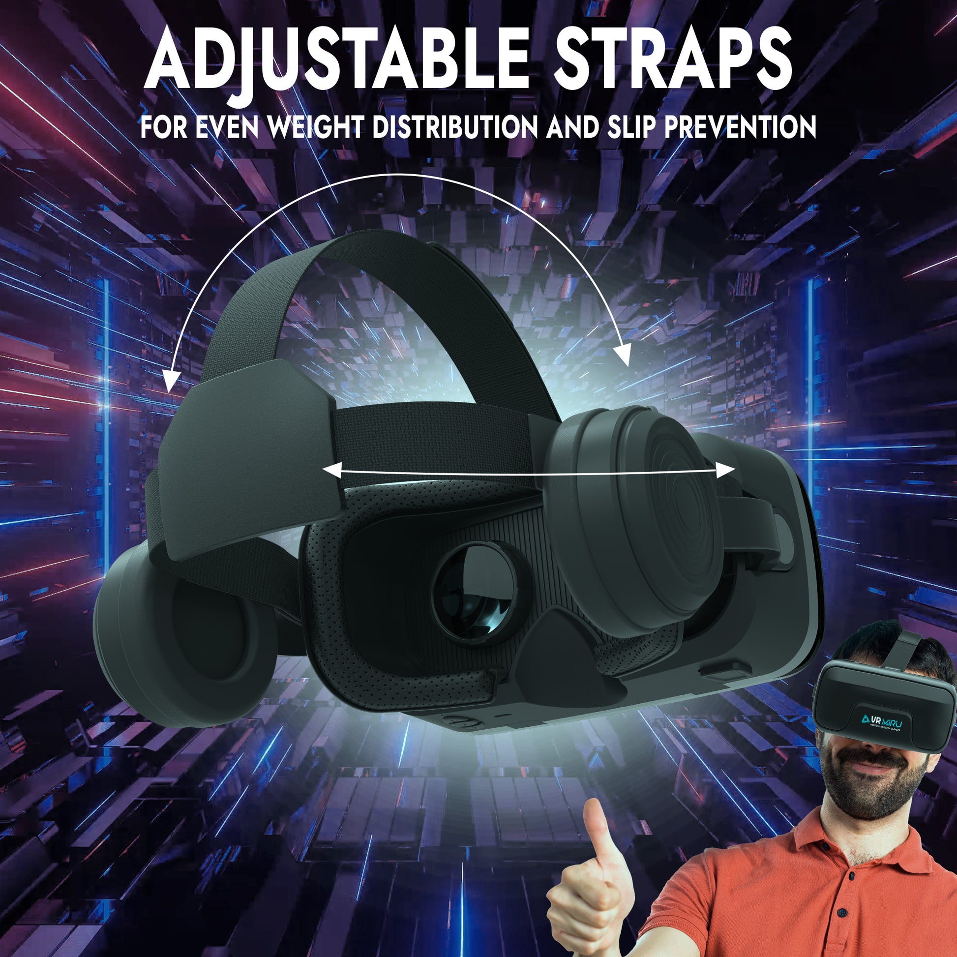 VR GOGGLES 3D GOGGLES FOR GAMES WITH HEARTS, FOR TELEPHONE WITH TYPE-C AND LIGHTNING - Miruhome