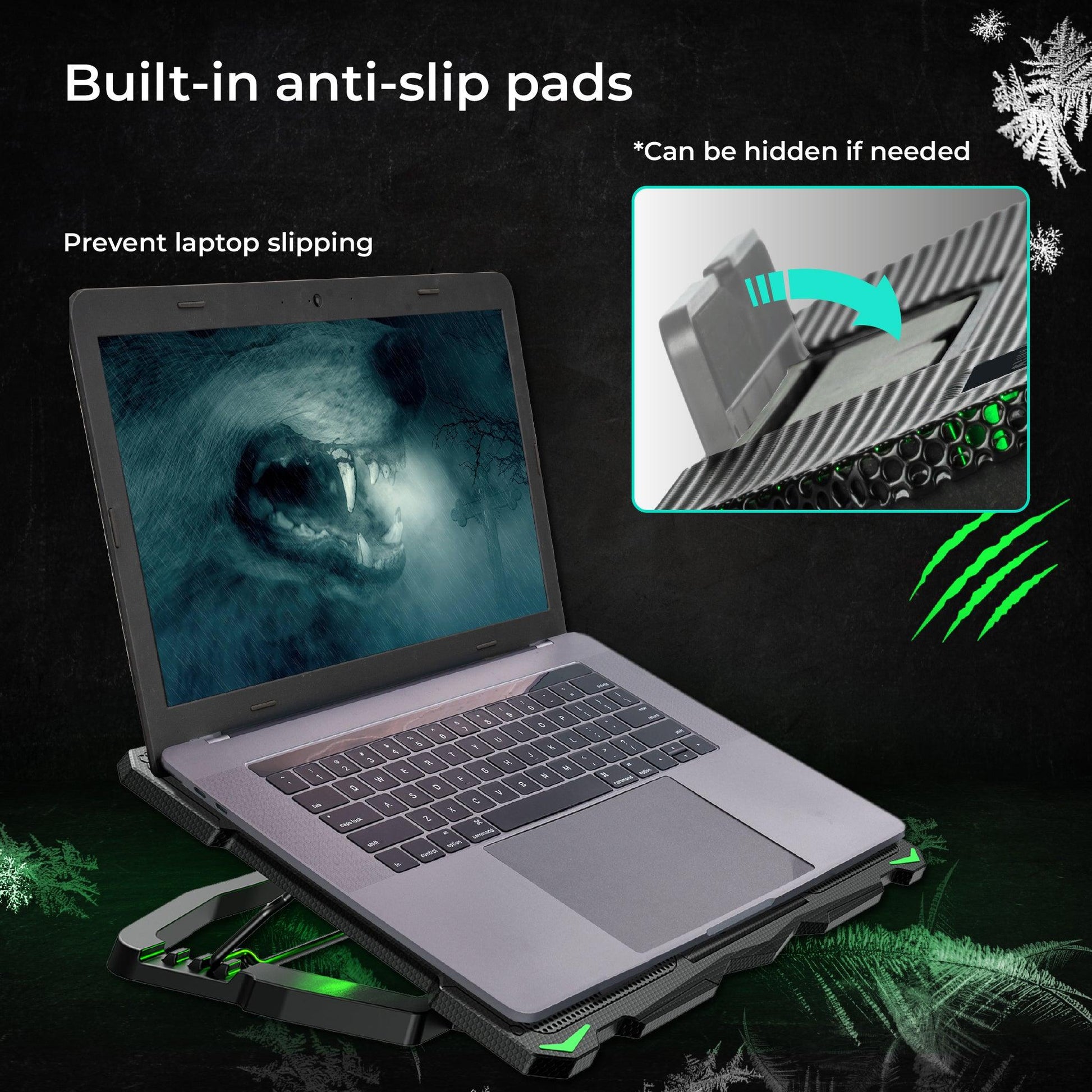 STAND COOLING PAD FOR LAPTOP 15.6-17 - Miruhome