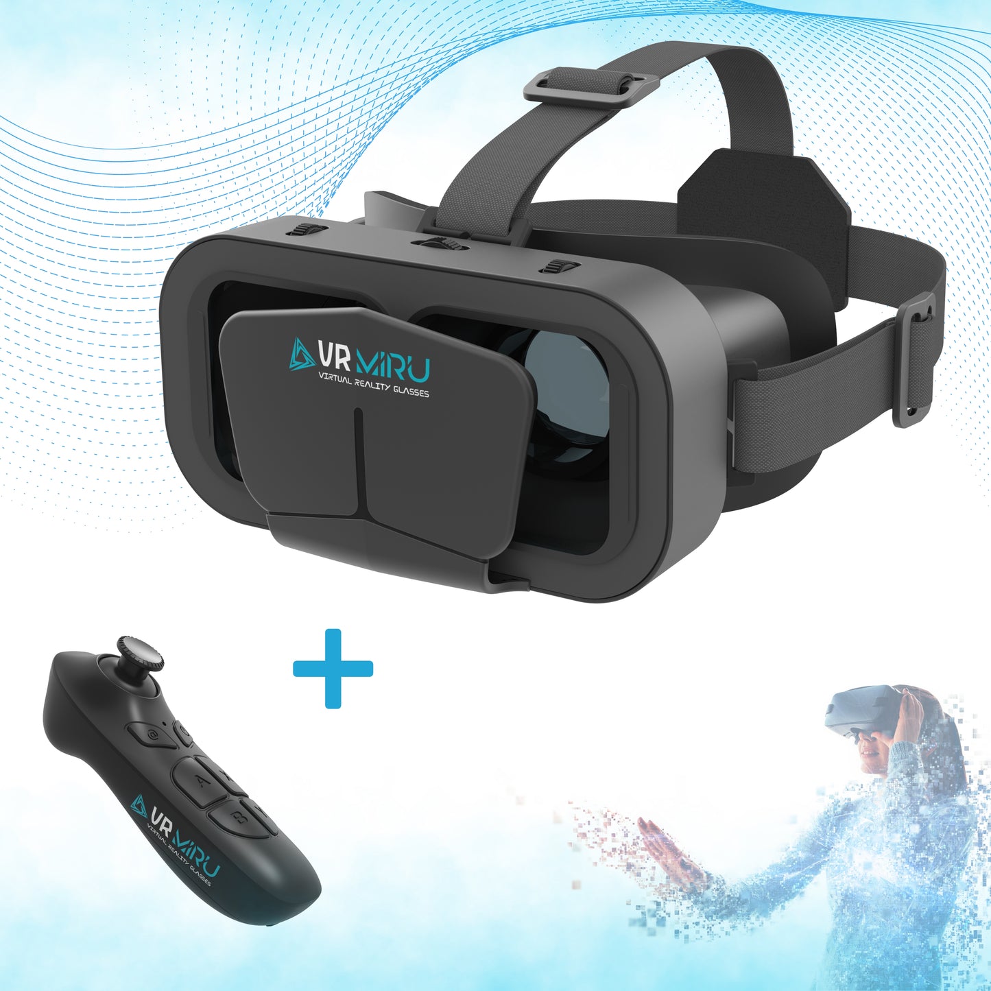 Gafas VR para juegos de teléfono + controlador para gafas VR google Bluetooth MLS-5003