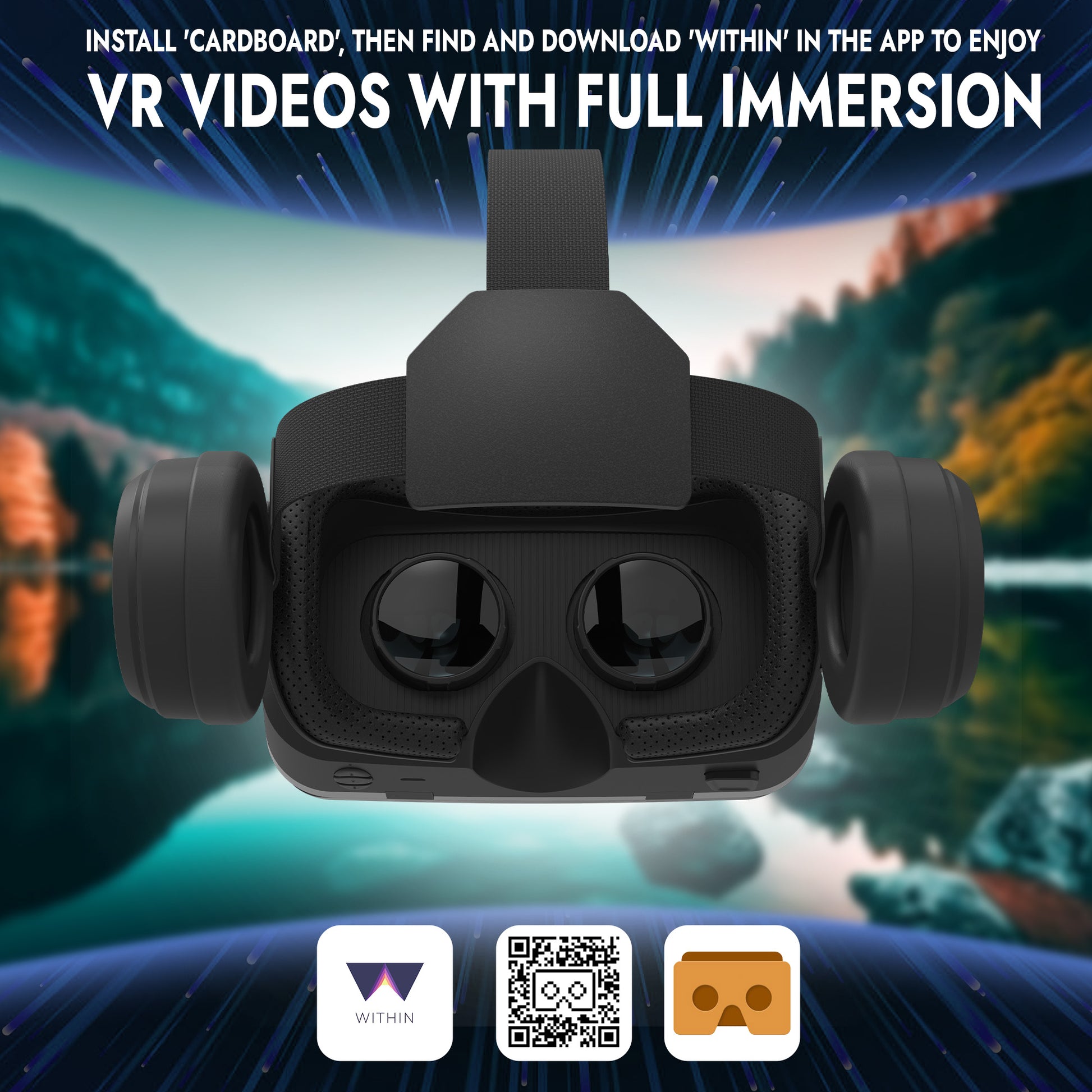 VR GOGGLES 3D GOGGLES FOR GAMES WITH HEARTS, FOR TELEPHONE WITH TYPE-C AND LIGHTNING - Miruhome