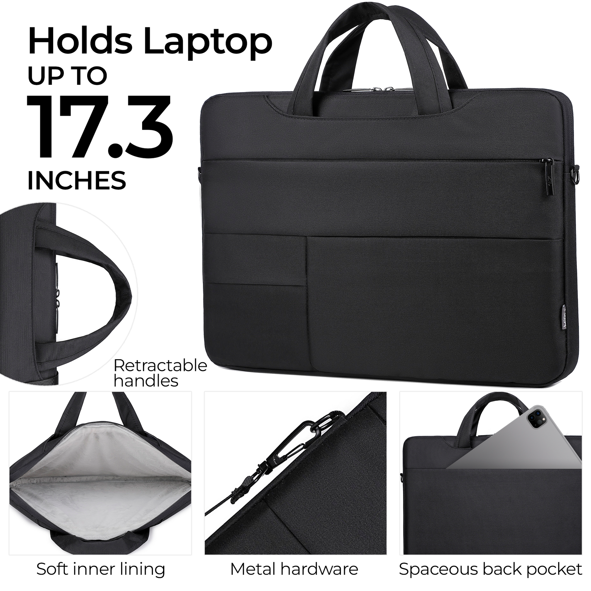 BUSINESS LAPTOP BAG 17 LARGE SHOULDER BAG - Miruhome